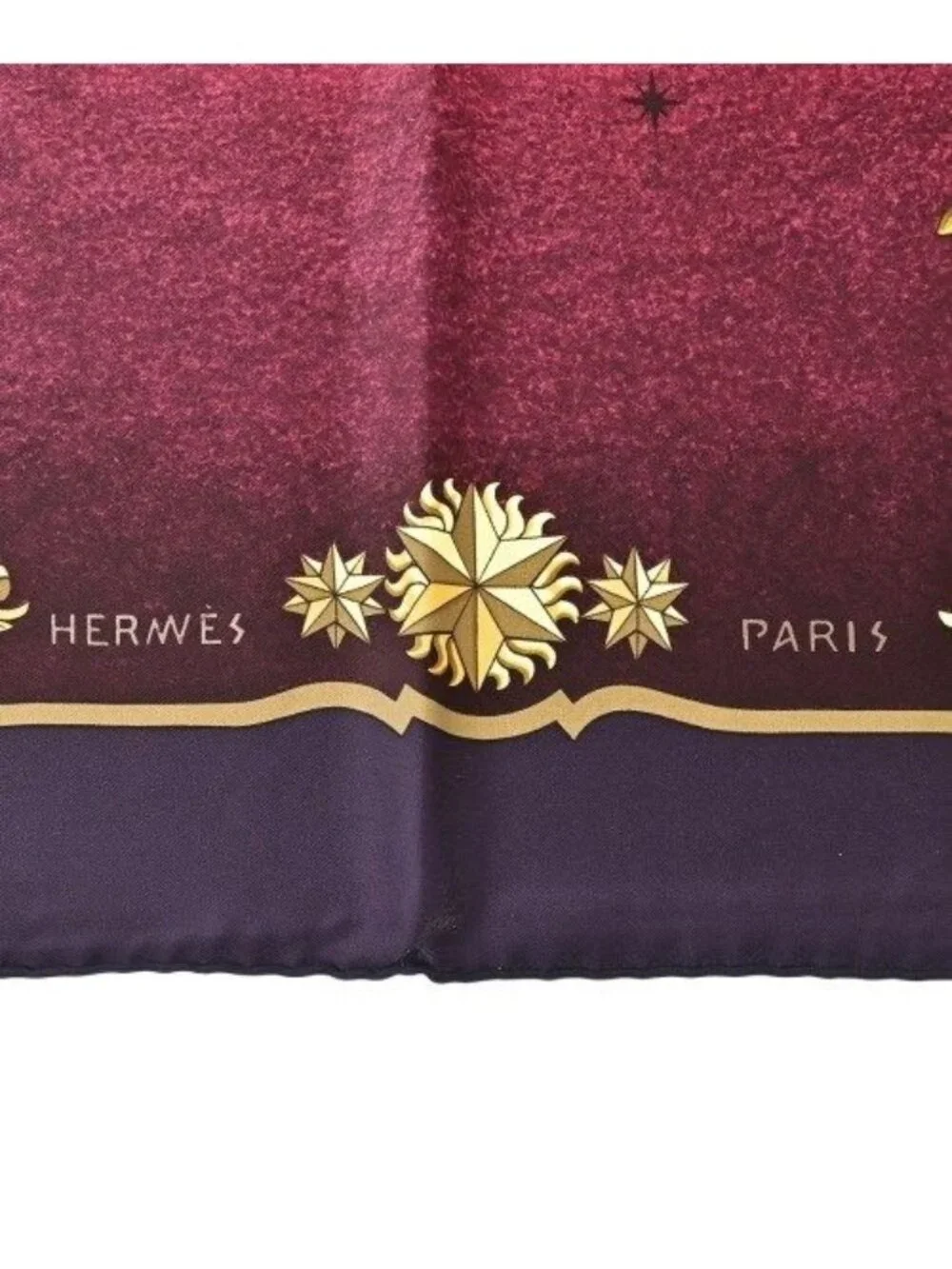 Hermes Bandana Scarf Purple